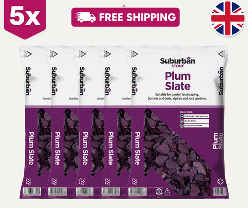 Plum slate chippings 100kg 5 - plum, (5