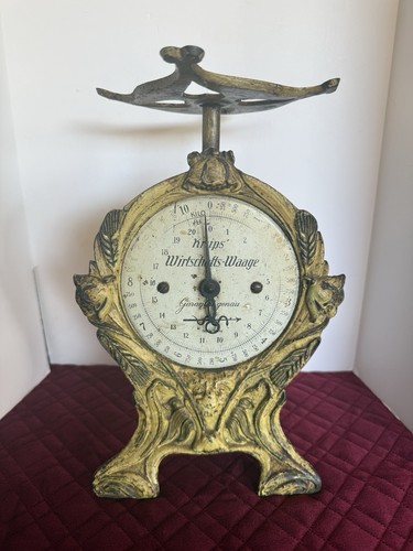 Vintage cast iron scale - cast, german