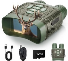 4K Night Vision Goggles 48MP Binoculars 10X Zoom & 5000mAh Battery For Hunting