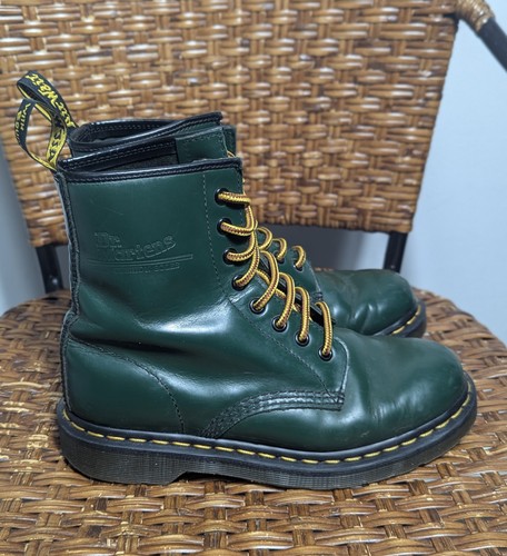 Martens 1460 green smooth - martens,