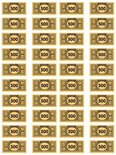 Monopoly money 500 2025 - monopoly, 500's