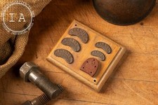 Mounted Antique Boot Heel Segs and Salesman Sample Display