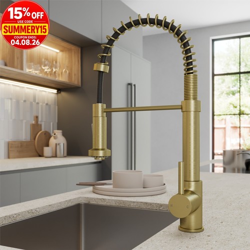 Brushed brass pull out kitchen - pull,