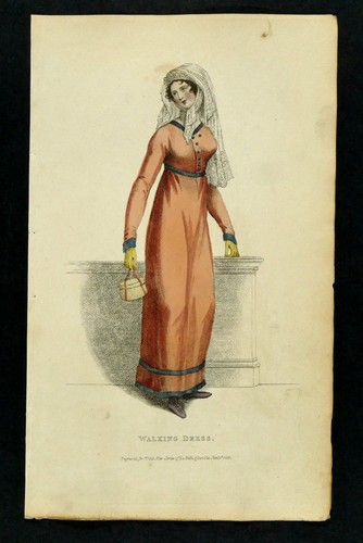 Walking dress regency fashion - dress,