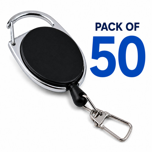 50x retractable key chain - retractable, id