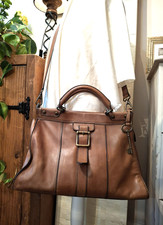 FOSSIL Tan Brown REAL LEATHER
