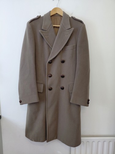 Crombie coat brown double - crombie,