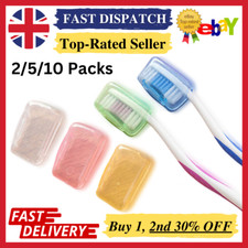 2/5/10 Toothbrush Head Covers Portable Travel Camping Holder Brush Cap Case Sets