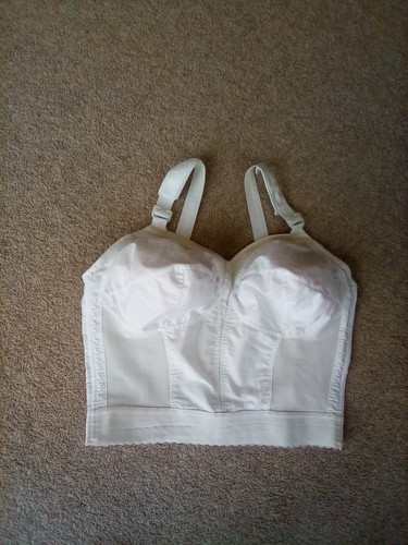 White longline bra 40d - longline, by