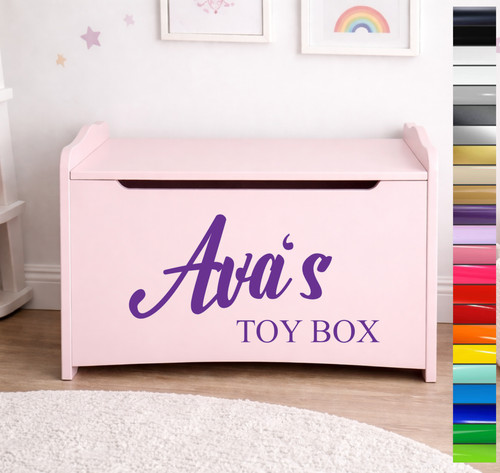 Personalised toy box name - personalised,