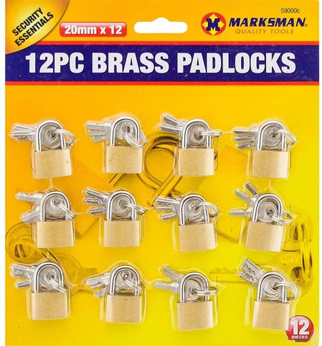 20mm brass padlock mini - 20mm,