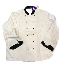 white with black trim cotton