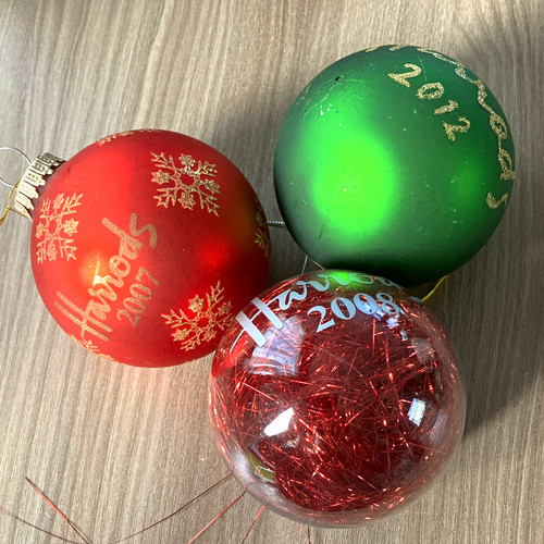 Harrods christmas glass - christmas,