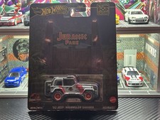 Hot Wheels Premium Pop Culture Jurassic Park 92 Jeep Wrangler Sahara Sand Beige