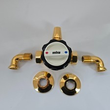 Mira 8-er Very Rare Discontinued Gold Plated Shower Free Postage
