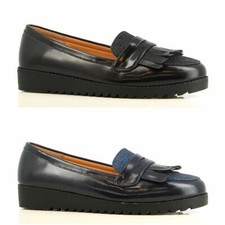 Ladies Womens Faux Leather Casual Slip On Moccasin Loafers Driving Work Shoes