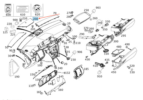 W204 instrument panel - mb,