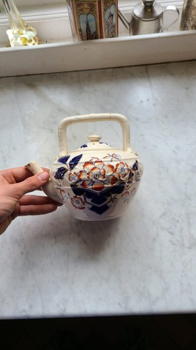 Antique imari ironstone - antique, teapot