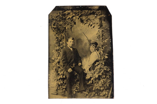 Antique tintype photo - tintype, young