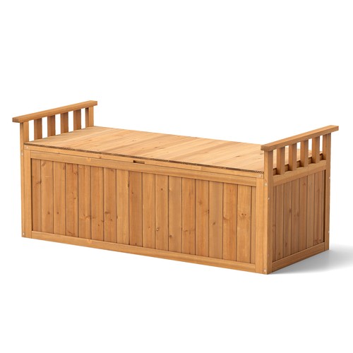 Outdoor wood storage bench 209 - bench,