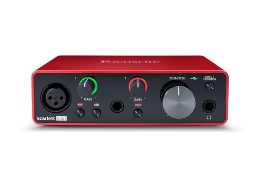 Scarlett solo 3rd gen - solo, usb-c