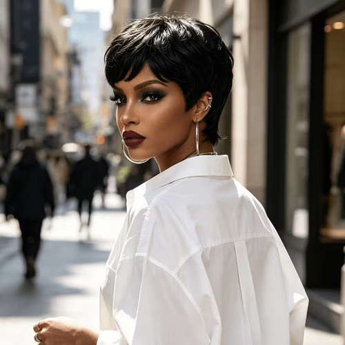 Short pixie cut - pixie,