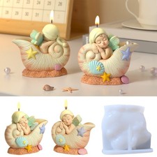 Conch Baby Silicone Mould Ornament Epoxy Resin Molds Molds Plasters Molds