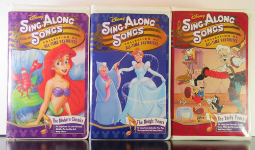 Disney vhs sing along - 3,