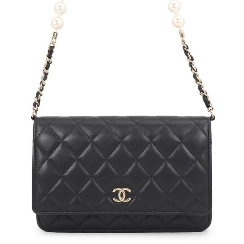 Chanel matelasse pearl chain - chanel,