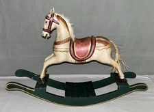 Vtg Wooden Rocking Horse