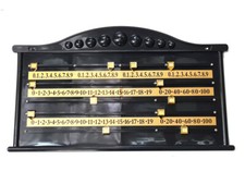 SNOOKER SCOREBOARD 4 PLAYER PLASTIC BLACK