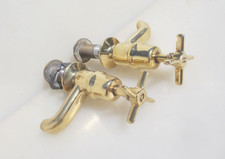 Antique Brass Taps Sink Basin