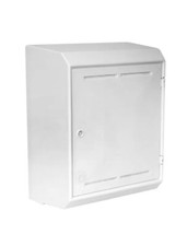 MK2 Mitras Surface Mounted GAS Meter Box Complete With Backplate - White - New