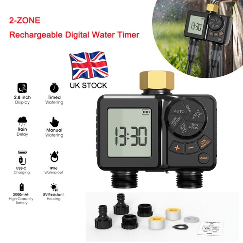 Zone water timer for garden - water,