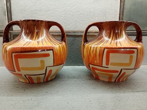 Pair roskyl pottery vintage - pottery,
