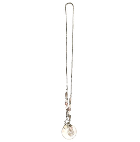Pearl shell pendant necklace - pearl,