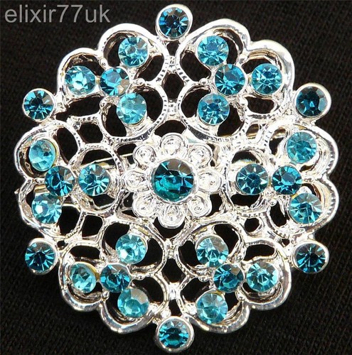 Stunning silver flower - silver,