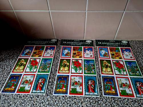Christmas gift labels with - 54,