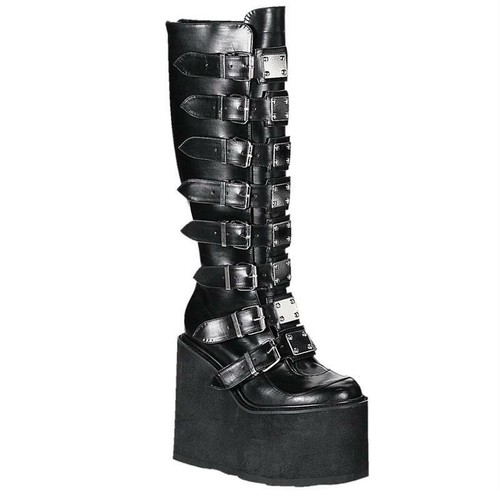 Demonia gothic platform boots - gothic,