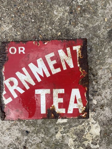 Vintage enamel sign - enamel,