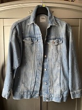 Zara Jeans Denim Coat Jacket