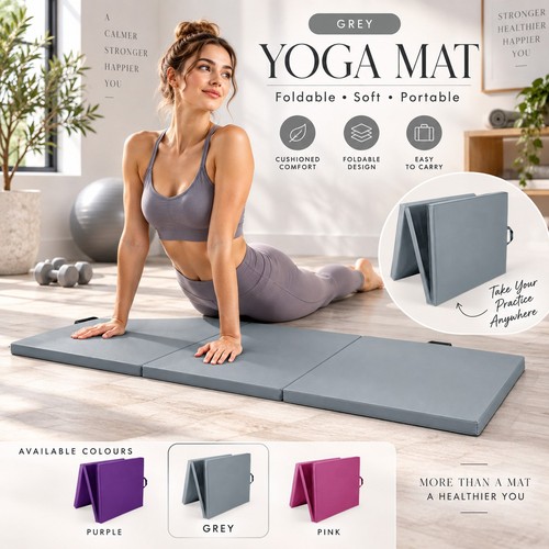 Folding exercise gym - exercise, mat