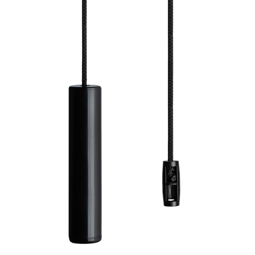 Black bathroom light pull - black,