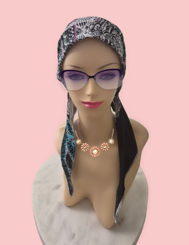 Pre tied tichel - -tichel, scarf