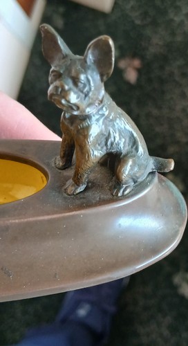 Bronze french bulldog - french,