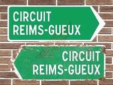 Reims Circuit Metal Road Sign Vintage Retro Garage Sign Man Cave