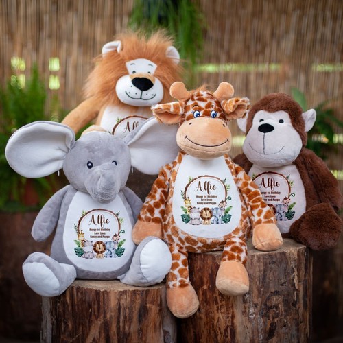 Personalised teddy bear jungle - personalised,