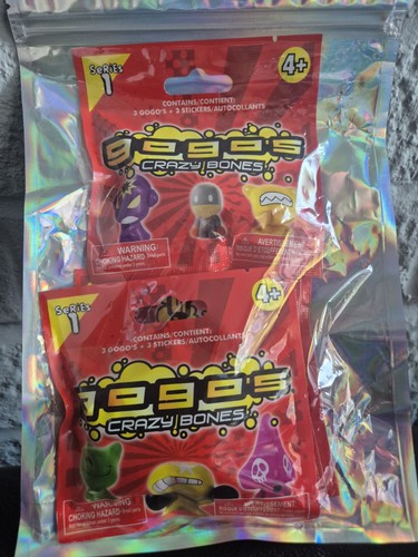 Two sealed packs crazybones - two,