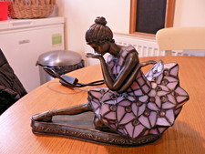 A LOVELY WIDDOP BINGHAM  ART DECO STYLE BALLERINA LAMP