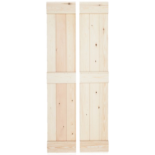 Pine bifold ledged door - pine,